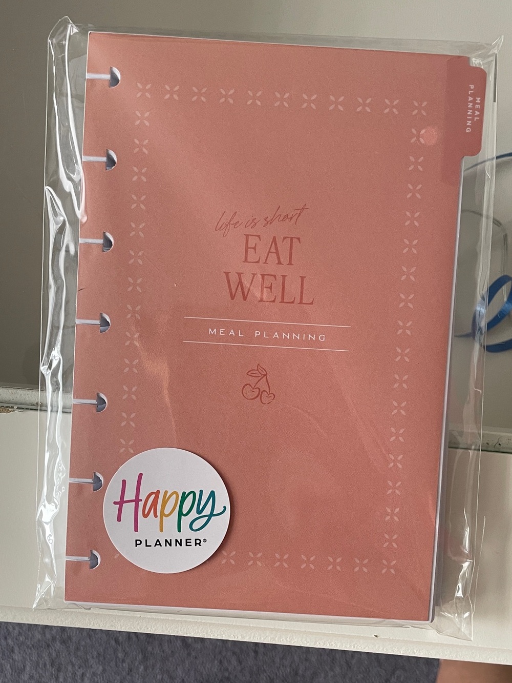 Happy Planner Eat Well Meal Planning Notebook - Dusty Rose Pink